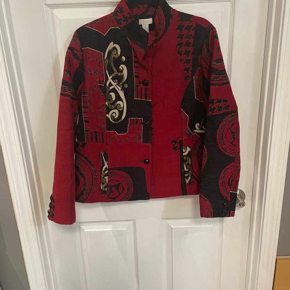 Chico Jacket Size 2 Large Designed Front/Back And… - image 2